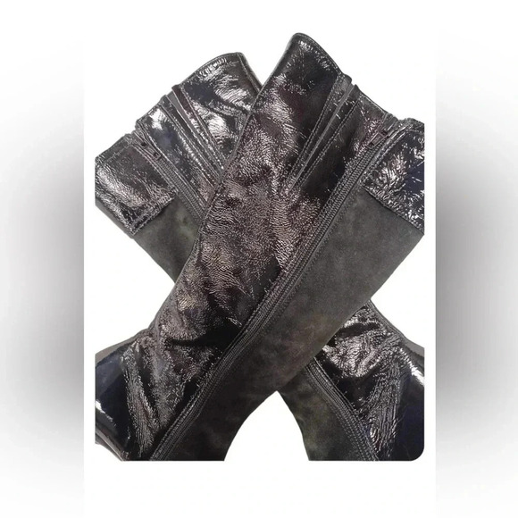 La Canadienne Leather Suede Heeled Boots  Size 7M - Picture 8 of 9